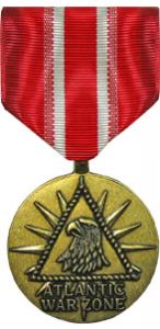 merchant marine atlantic war zone full size military medal